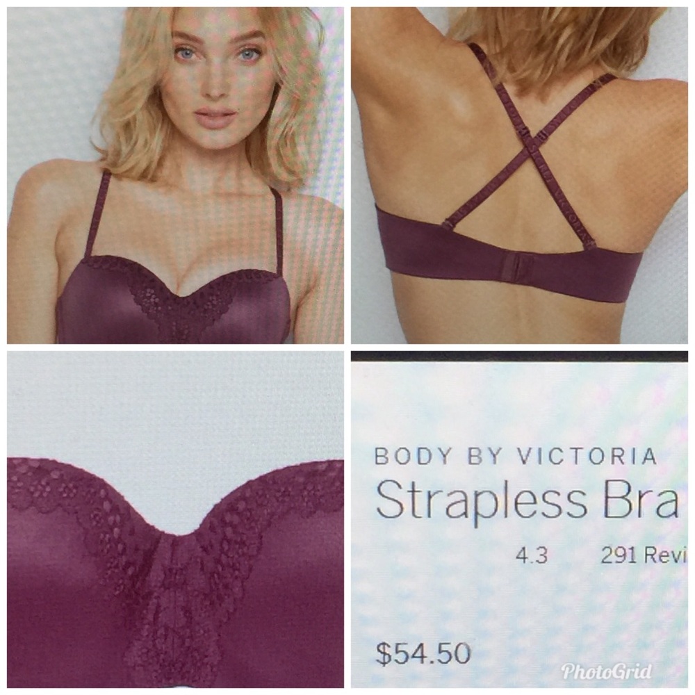 NWT Victoria’s Secret Strapless Rio Lace Bra